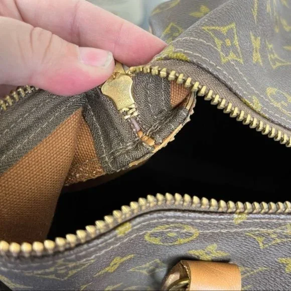 LV Louis Vuitton VTG Keepall 50 Carry On Luggage Bag Talon Clip Slide Lock - Picture 6 of 15